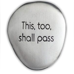 LOT of 39 Cathedral Art “This Too Shall Pass” Soothing Stones, 1-1/2”